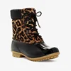 /product-detail/wholesale-hot-sale-utility-elastic-leopard-print-glitter-duck-boots-62331924272.html
