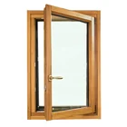 Windows Window Aluminum Wood Windows Double Glass Interior Glass French Casement Window