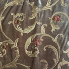 CF9130B Embroidered wholesale new fashion 10%viscose 90%polyester velvet embroidery fabric