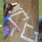 Domino Kids Dominoes Pine Wood Professional Domino Game Set For Kid Toys