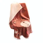 New Design Flannel Fleece And Sherpa Compound Baby Blanket