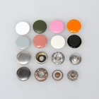 Snap Button Snap Metal Button Custom Logo Slim Wallet Metal Snap Button Stud Press For Garment