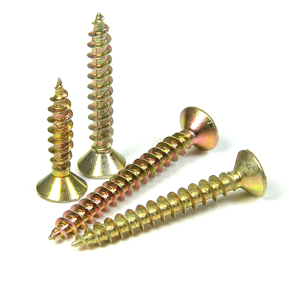 Hot Sale Counter Sunk Chipboard Screws Pozi Drive Screw Blue Zinc