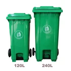 240L Dustbin Plastic Sale Price Garbage Containers Plastic Waste Bin With Wheels OEM