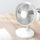 Hot Sale Minimalism Small USB Rechargeable Battery Power Desktop Fan Low Noise Air Oscillating Fan