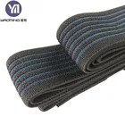 Stripe Webbing Nylon Factory Supply Black And Blue Stripe 40mm Nylon Custom High Elastic Webbing Band