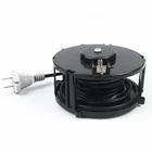 Metal 50m 100M 220v power cord reel extension electrical cord reel drum