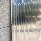 Double side Aluminum Plate Refrigerator Roll Bond air condition plate customized heat exchanger white color evaporator