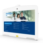 13.3 inch wall mount Industry Digital Signage Medical android 8.1 tablet all in one with RJ45