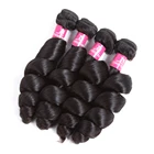 Free Sample Wholesale Price Real Unprocessed Raw Virgin Brazilian Hair Loose Wave Bundles with Frontal Closure in China