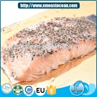 Newest salted fillet seafood snack smoked fish cut salmon fish frozen