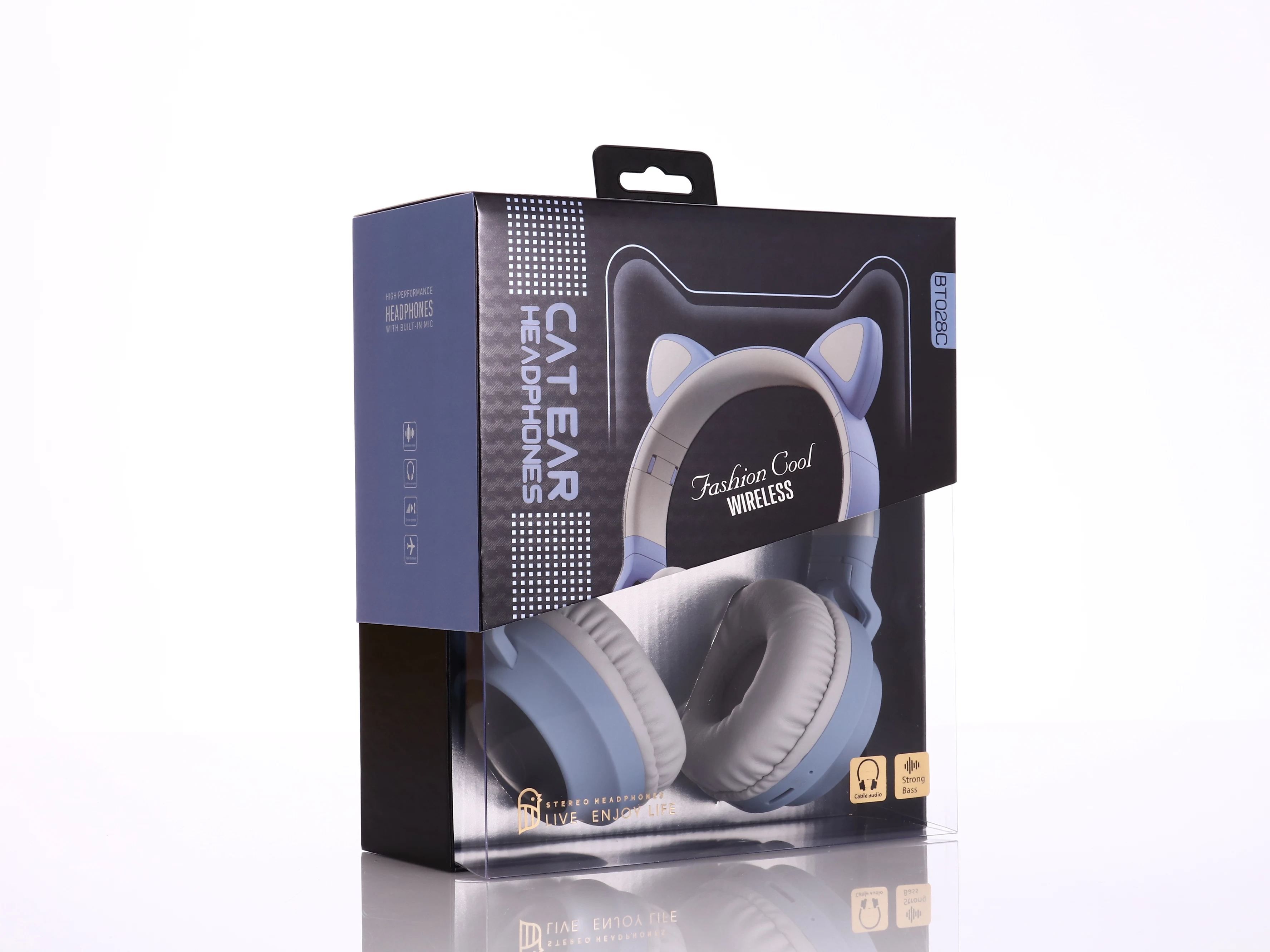 Customizable Logo Wireless Headphone Over Ear Stereo Wireless Headset for kids - ANKUX.COM