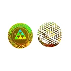 Custom anti-counterfeiting tamper evident honey comb seal VOID 3D hologram sticker