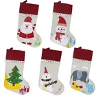 Party Party Decoration Sock Snowman Santa Tree Socks Christmas Gifts Stocking Gifts Party Decoration