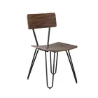 Dining Chairs Bentwood Seater Metal Legs Wooden Chair Cafe home and restaurant furniture