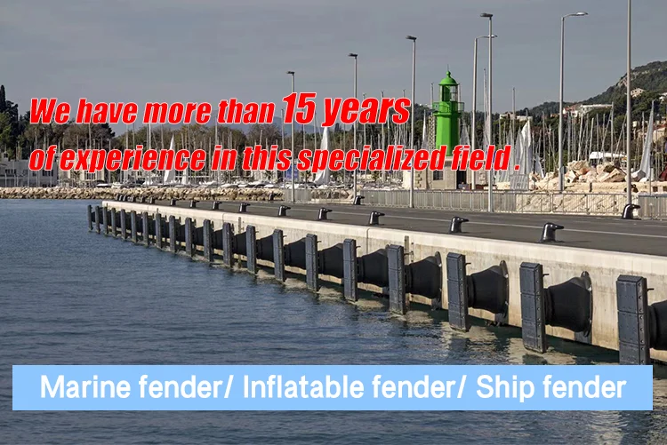 Cylindrical rubber fender hollow fender for roro and ferry terminals