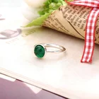 Crystal Sterling Silver Jewelry Fashion Colorful Birthstone Rings Women