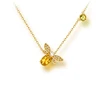 2019 Guangzhou wholesale bee citrine peridot stone custom necklace