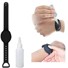 Watch Silicone Hand Sanitizer Bottle Case And Watch With Key Chains