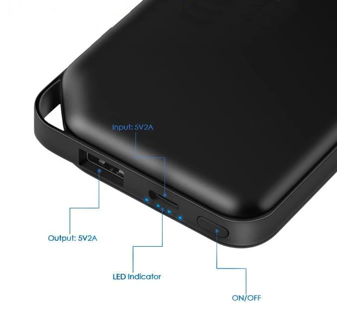 New design 10000mAh thin power bank with LED Indicator light - ANKUX.COM