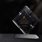 Trophy Glass Trophy High Quality Color Printing Crystal Award Glass Trophy