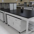 Chemical Resistant Epoxy Resin Phenolic Resin Worktop Island Work Bench Lab Furniture