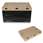 Openable small door plastic folding with lid logistics box folding boxfruit and vegetable folding turnover box