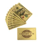 Custom Cards Playing Cards Dollar Hot Sale 100 Dollar Laser Custom Printing Gold Foil Playing Poker Cards