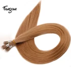 Raw virgin malaysian straight nano ring hair remy extensions