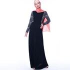 Hijab Abaya 2019 Simple Elegant Black Dress Muslim Women Vintage Dress Abaya Dubai