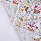 Shaoxing textile soft touch 100 woven cotton 2 layer gauze trendy digital prints fabric for wholesale