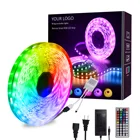 Rgb Strip Decoration Color Changing 16.4ft 5050 RGB LED Remote Control RGB LED Strip Lights For Room Party Bedroom