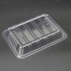 clear hinged container plastic cakes clamshell packaging