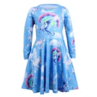 Mudkingdom Baby Dress Outfit Princess Long Sleeve Hot Selling Unicorn Clothes For Girls