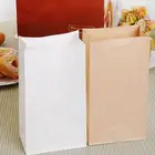 Hot selling die cut embossed printing craft paper bags food grade brown paper bag with print
