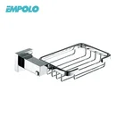 Wholesale Bathroom Sanitary Fitting Wall Mount Chrome Metal Wire Soap Basket Holder