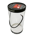 Promotion Clear Round Cases Storage Closed Plastic Protective Tube Holder Storage Boxes Wholesale