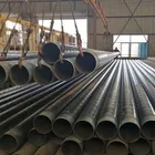 wholesale 28cm epoxy coated lined paint coating tape carbon steel pipe with flanged end