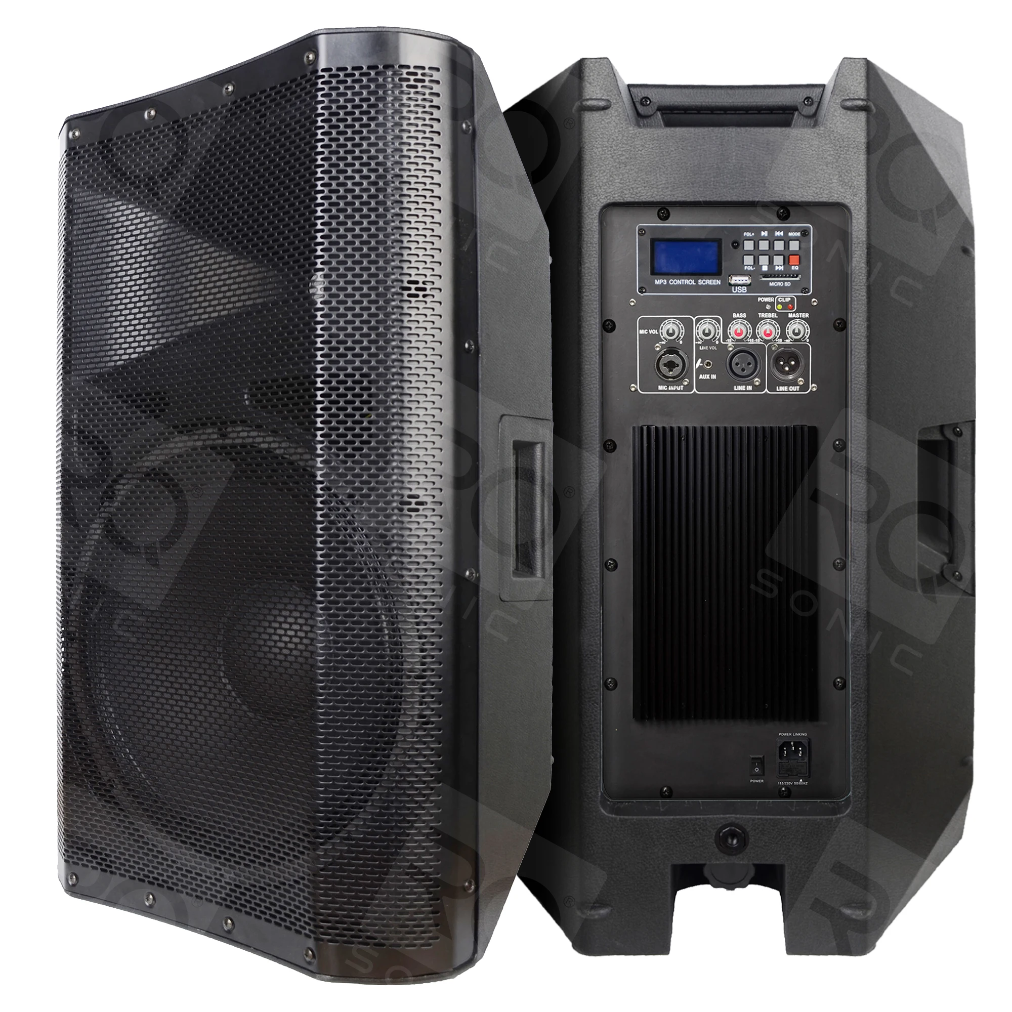 Rqsonic Can15apx Double 15 Inch Full Range Sound Equipment Outdoor