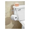 double standing toilet paper holder with shelf