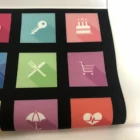 Dye sublimation direct printing slight stretch fabric for pop up display