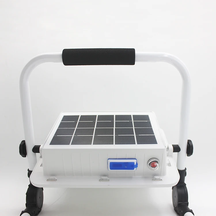 Portable Emergency Work Light Security Camping Lamp 100w 150w 200W 300W Solar Rechargeable Flood Light