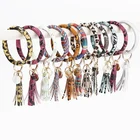2020 Hot selling Wholesale Leather wristlet bracelets bangle Keychain Custom Bracelet Wristbands Keyring