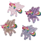 wholesale glitter powder custom embroidery patches stickers