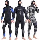 Packaging Customization Wet Suit Diving Diving Suit Hot Sale 2pcs Sets Camo 5MM Freediving Wet Suit Mens Open Cell Yamamoto Diving Suit Neoprene Spearfishing Wetsuit