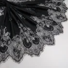 Black Lace Lace Top Black Embroidery Quality Chantilly Lace Trimming For Dress
