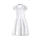 Factory Women's Clothing high quality short sleeve summer Casual Dresses sweet bow Open back sweater summer dress
