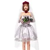 Funtoys CE Halloween Adult Vampire Cosplay Red Rose Ghost Bridal Short Skirt