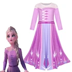 Girls latest Cosplay Party Dress Up Elsa Anna Frozen 2 Princess Suit Girls Kids Halloween cosplay Party Dress Costume