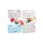 Design Small Portable Paper Packaging Cupcake Wholesale Cardboard Cake Boxes Cupcakes